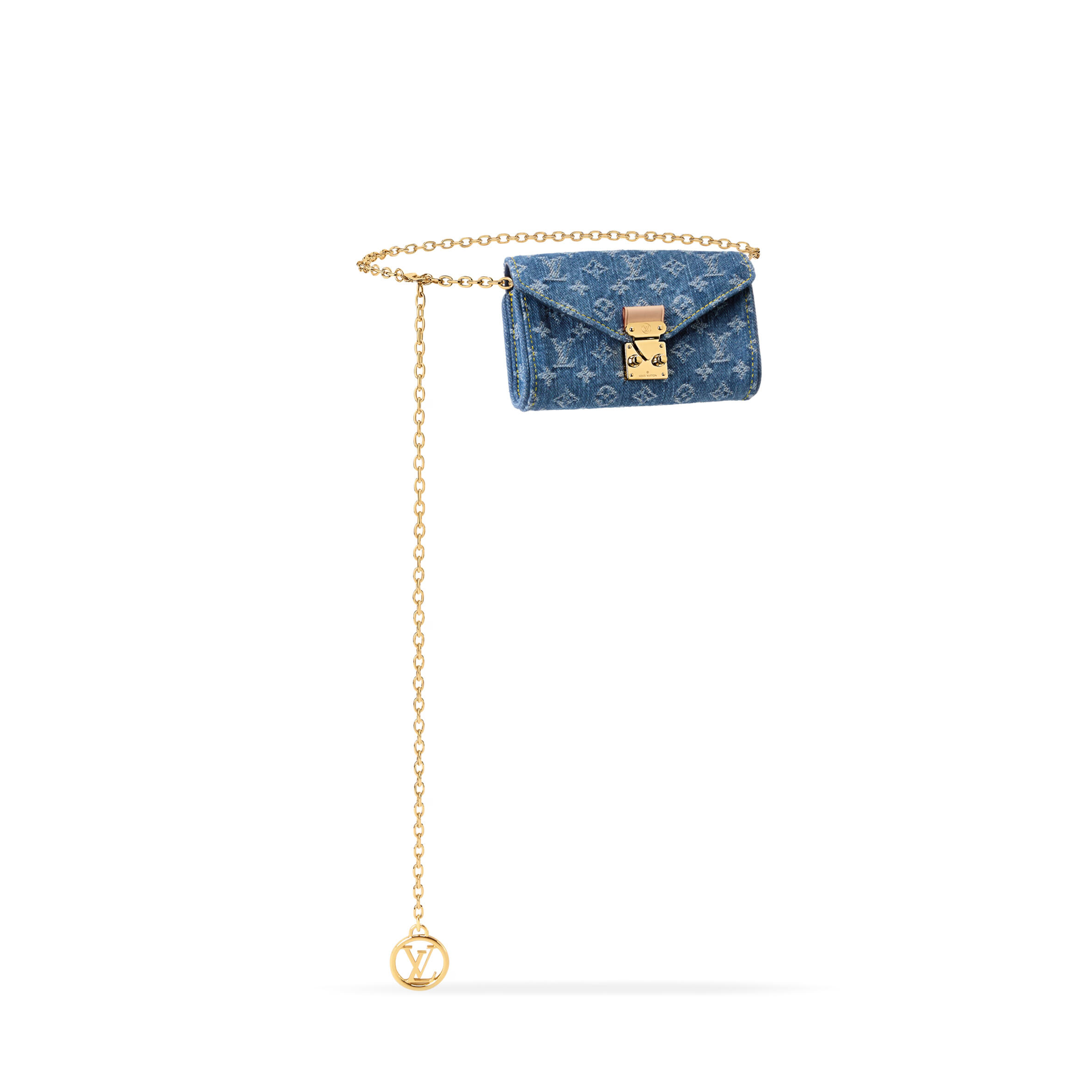 LOUIS VUITTON MASTER POUCH METIS BELT DENIM M4622Z (13.5*8cm)